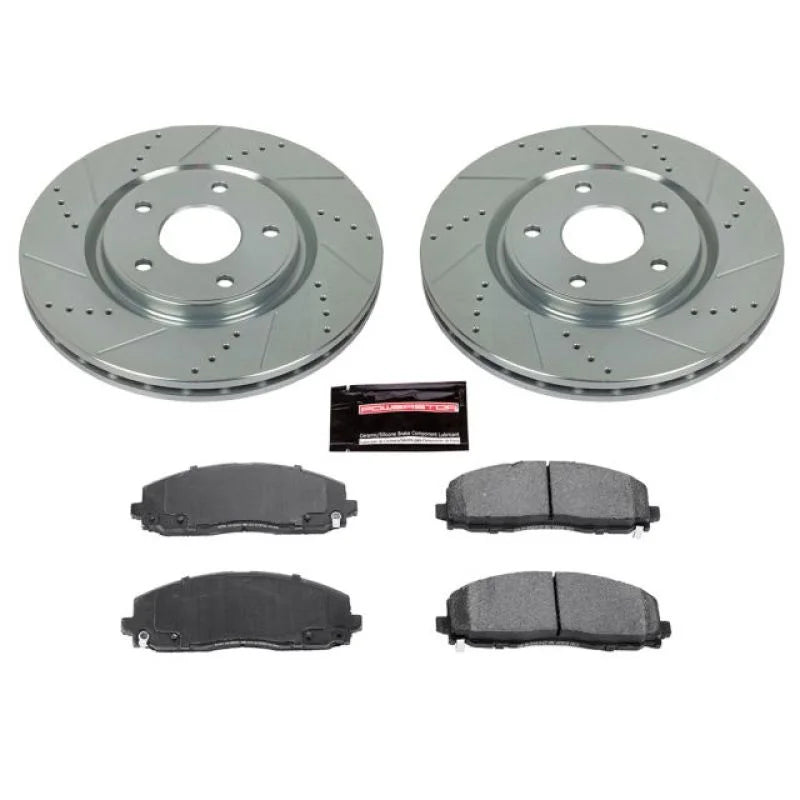 Power Stop 17-19 Chrysler Pacifica Front Z23 Evolution Sport Brake Kit - Main Product View