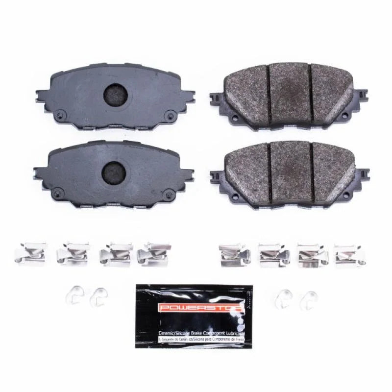 Power Stop 17-19 Fiat 124 Spider Front Track Day Brake Pads - Main Product View
