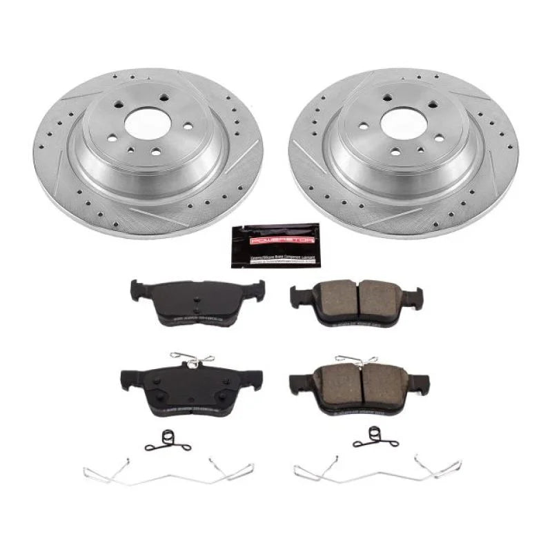 Power Stop 17-19 Ford Escape Rear Z23 Evolution Sport Brake Kit - Main Product View