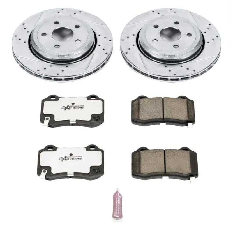 Power Stop 18-19 Dodge Durango Rear Z26 Street Warrior Brake Kit - Main Product View
