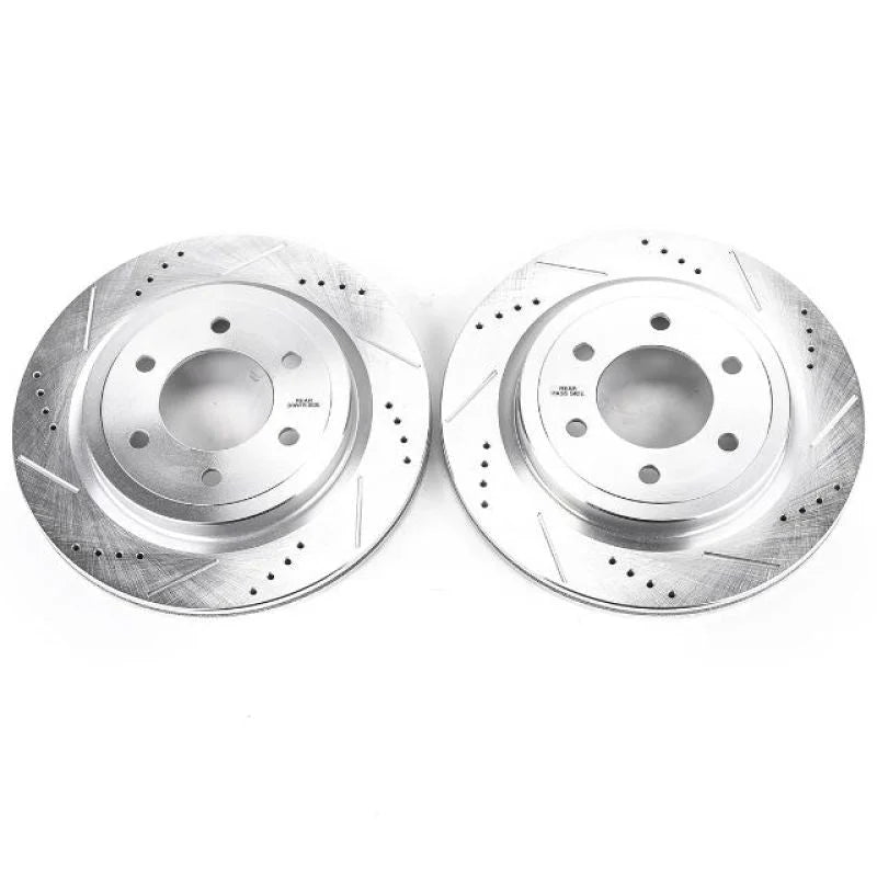 Power Stop 18-19 Ford Expedition Rear Evolution Drilled & Slotted Rotors - Pair - Main Product View