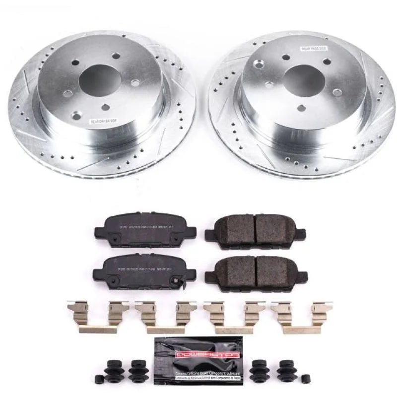 Power Stop 18-19 Infiniti Q50 Rear Z23 Evolution Sport Brake Kit - Main Product View
