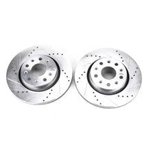 Load image into Gallery viewer, Power Stop 18-19 Jeep Wrangler Front Evolution Drilled &amp; Slotted Rotors - Pair - Main Product View
