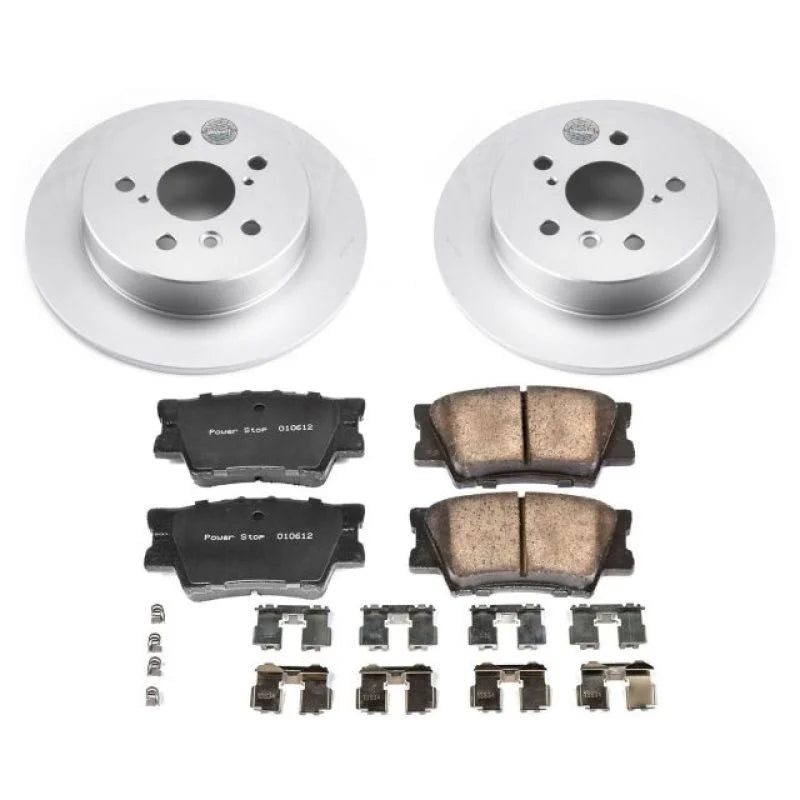 Power Stop 18-19 Toyota Camry Rear Z17 Evolution Geomet Coated Brake Kit - Main Product View
