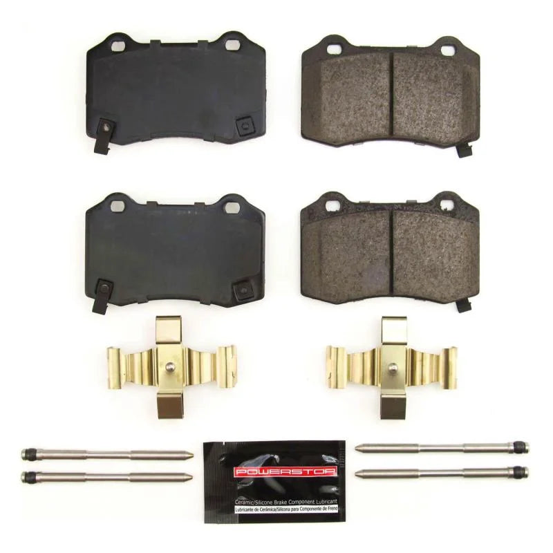 Power Stop 18-21 Jeep Grand Cherokee Rear Z23 Evolution Sport Brake Pads w/Hardware - Back View