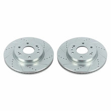 Load image into Gallery viewer, Power Stop 19-20 Chevrolet Silverado 1500 Front Evolution Drilled &amp; Slotted Rotors - Pair - Main Product View