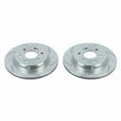 Load image into Gallery viewer, Power Stop 19-20 Chevrolet Silverado 1500 Rear Evolution Drilled &amp; Slotted Rotors - Pair - Main Product View
