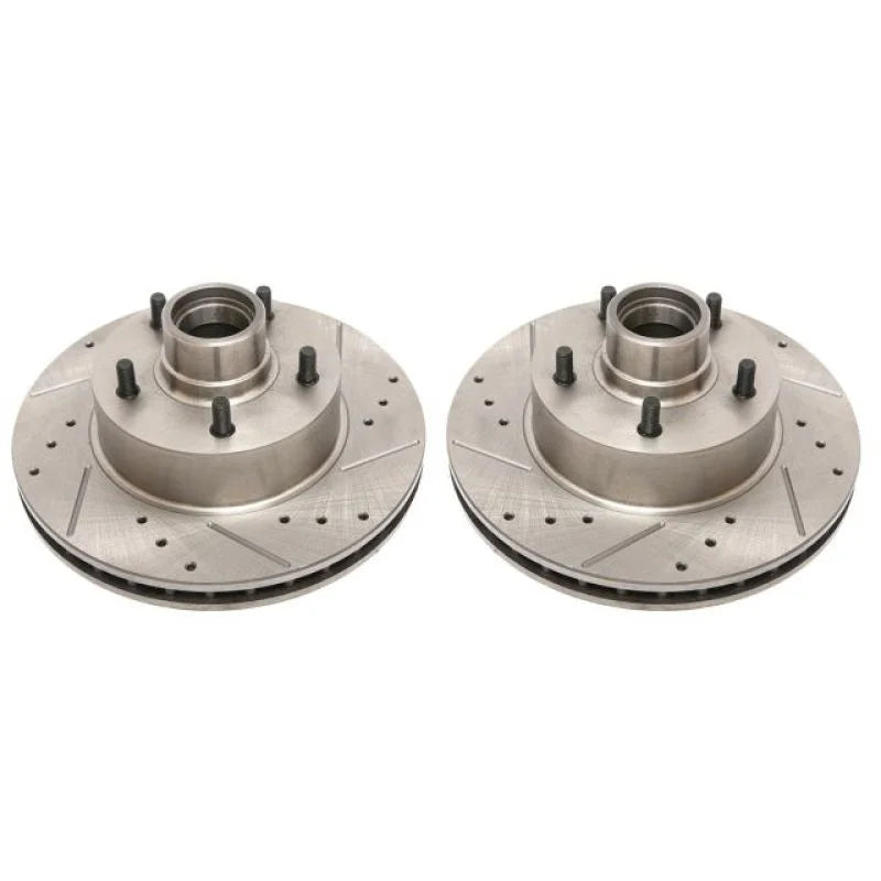 Power Stop 1990 Chevrolet Caprice Front Evolution Drilled & Slotted Rotors - Pair - Main Product View