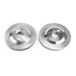 Load image into Gallery viewer, Power Stop 2004 Cadillac XLR Front Evolution Drilled &amp; Slotted Rotors - Pair - Main Product View