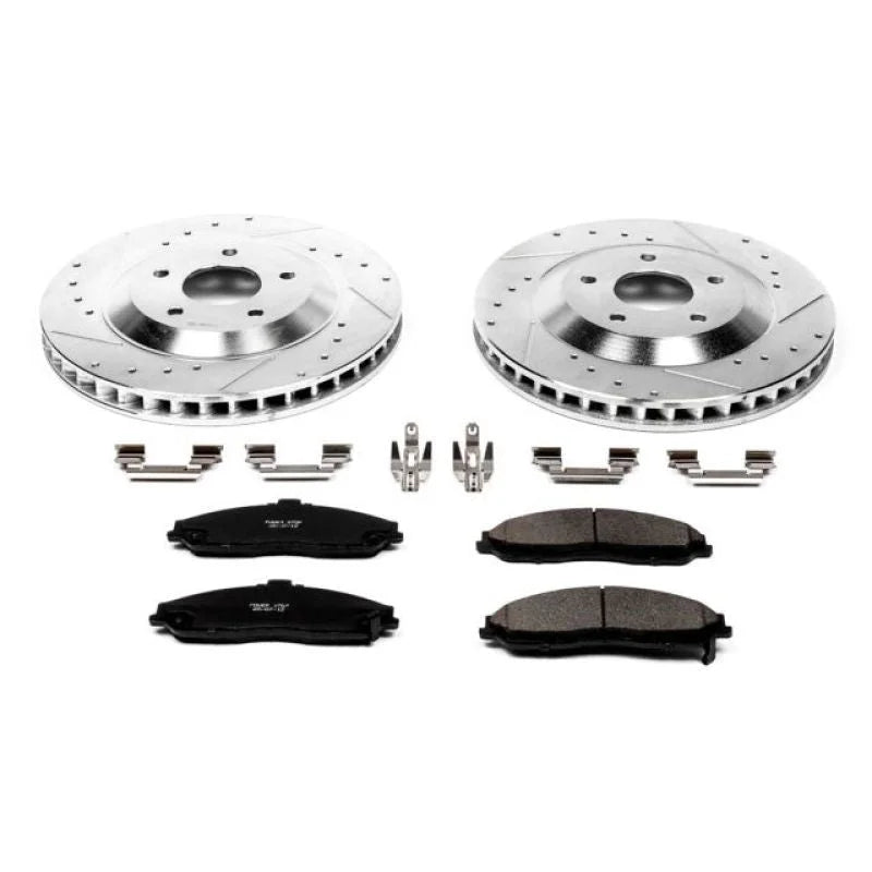 Power Stop 2004 Cadillac XLR Front Z23 Evolution Sport Brake Kit - Main Product View