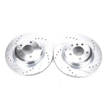 Load image into Gallery viewer, Power Stop 2006 BMW 330i Rear Evolution Drilled &amp; Slotted Rotors - Pair - Main Product View