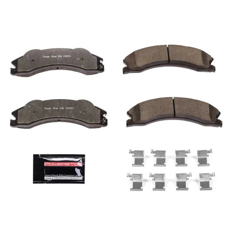 Power Stop 2011 Chevrolet Silverado 2500 HD Front or Rear Z36 Truck & Tow Brake Pads w/Hardware - Main Product View