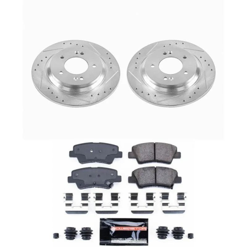 Power Stop 2015 Hyundai Sonata Rear Z23 Evolution Sport Brake Kit - Main Product View