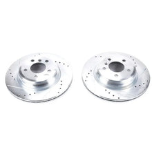 Load image into Gallery viewer, Power Stop 2016 BMW 328i Rear Evolution Drilled &amp; Slotted Rotors - Pair - Main Product View