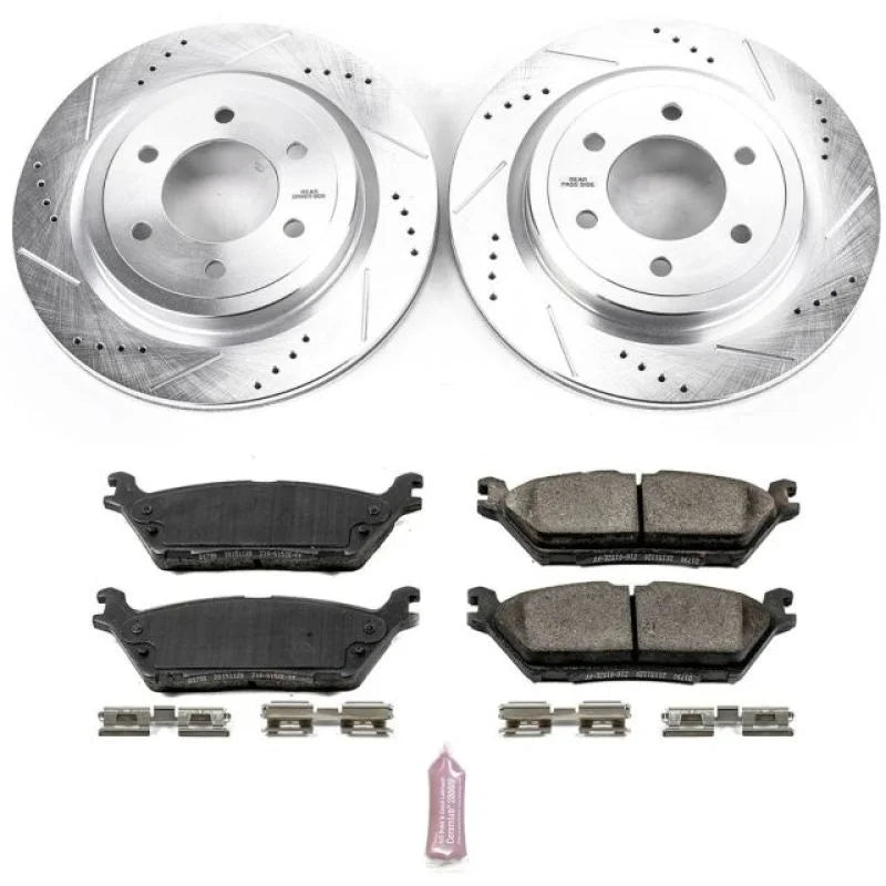 Power Stop 2018 Ford Expedition Rear Z23 Evolution Sport Brake Kit - Main Product View