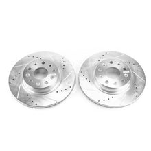 Load image into Gallery viewer, Power Stop 2018 Jeep Wrangler Front Evolution Drilled &amp; Slotted Rotors - Pair - Side View