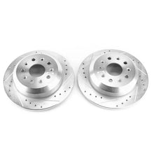 Load image into Gallery viewer, Power Stop 2018 Jeep Wrangler Rear Evolution Drilled &amp; Slotted Rotors - Pair - Main Product View