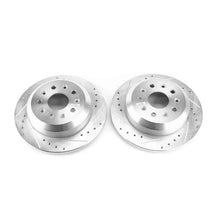 Load image into Gallery viewer, Power Stop 2018 Jeep Wrangler Rear Evolution Drilled &amp; Slotted Rotors - Pair - Side View
