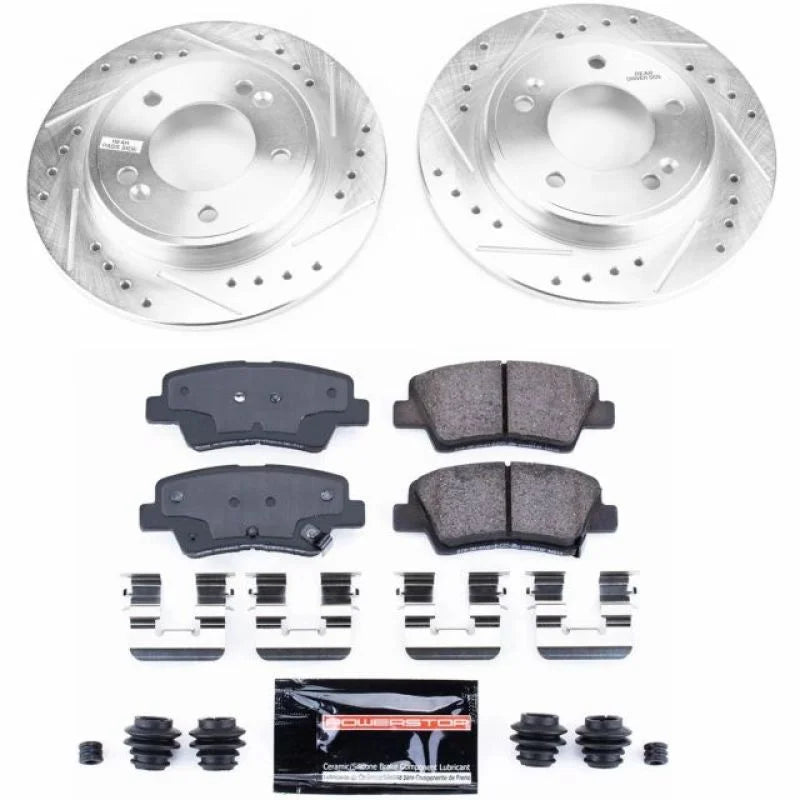 Power Stop 2019 Hyundai Veloster Rear Z23 Evolution Sport Brake Kit - Main Product View