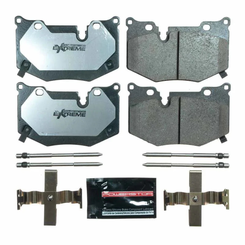 Power Stop 2020 Chevrolet Corvette C8 Z51 Rear Z26 Extreme Street Brake Pads w/Hardware - Installation View