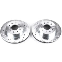 Load image into Gallery viewer, Power Stop 63-82 Chevrolet Corvette Front Evolution Drilled &amp; Slotted Rotors - Pair - Main Product View