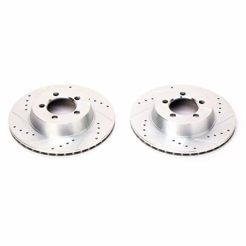 Power Stop 67-72 Dodge Dart Front Evolution Drilled & Slotted Rotors - Pair - Main Product View