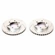 Load image into Gallery viewer, Power Stop 71-74 Chevrolet Blazer Front Evolution Drilled &amp; Slotted Rotors - Pair - Main Product View
