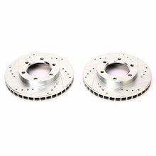 Load image into Gallery viewer, Power Stop 71-74 Chevrolet Blazer Front Evolution Drilled &amp; Slotted Rotors - Pair - Main Product View