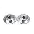Load image into Gallery viewer, Power Stop 84-87 Chevrolet Corvette Rear Evolution Drilled &amp; Slotted Rotors - Pair - Main Product View