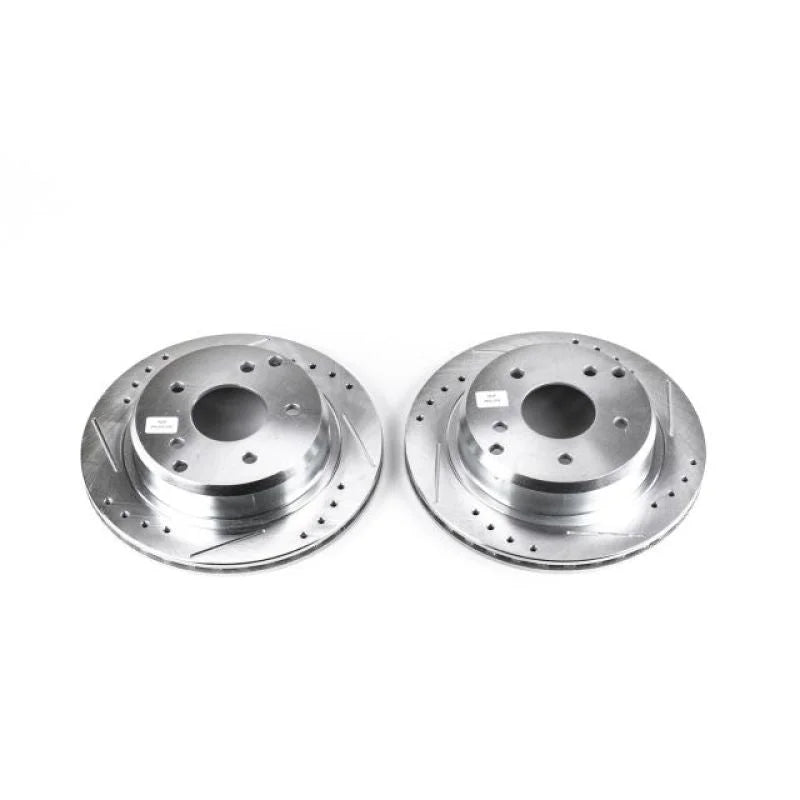 Power Stop 84-87 Chevrolet Corvette Rear Evolution Drilled & Slotted Rotors - Pair - Main Product View