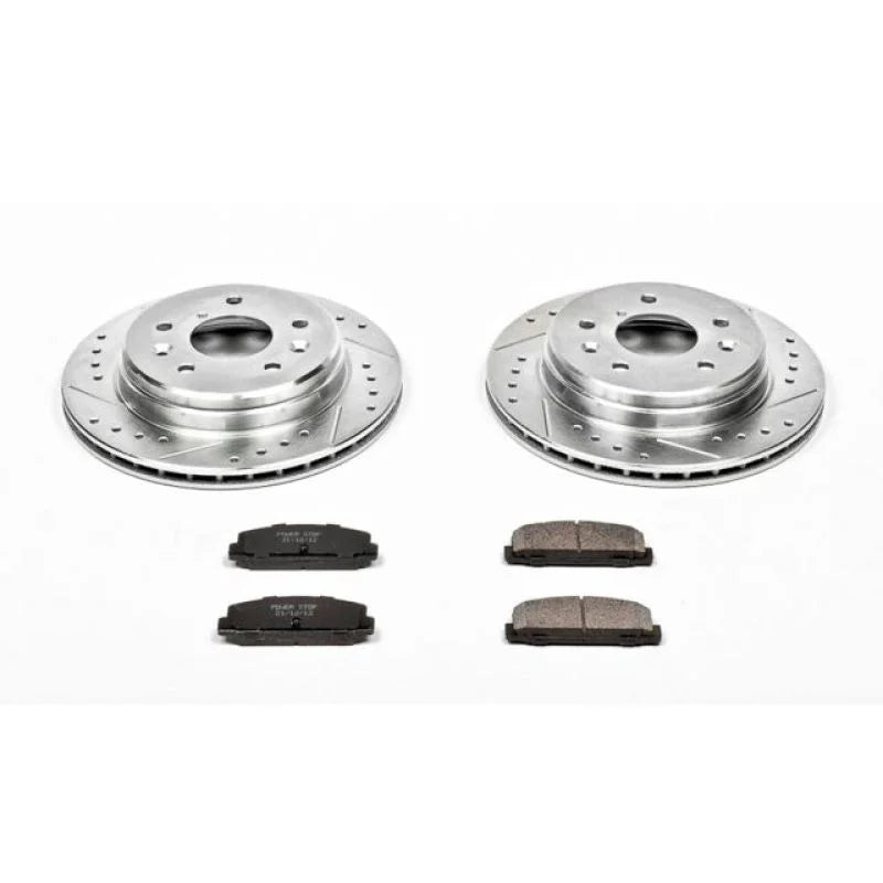 Power Stop 86-91 Mazda RX-7 Rear Z23 Evolution Sport Brake Kit - Main Product View