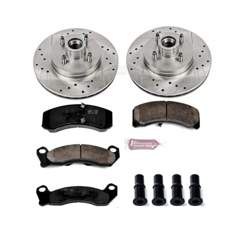 Power Stop 87-93 Ford Mustang Front Z23 Evolution Sport Brake Kit - Main Product View