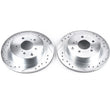 Load image into Gallery viewer, Power Stop 89-96 Nissan 300ZX Rear Evolution Drilled &amp; Slotted Rotors - Pair - Main Product View
