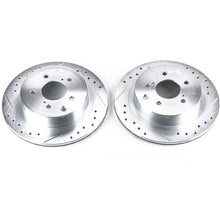 Load image into Gallery viewer, Power Stop 89-96 Nissan 300ZX Rear Evolution Drilled &amp; Slotted Rotors - Pair - Main Product View