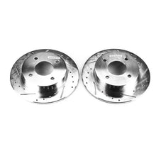 Load image into Gallery viewer, Power Stop 89-98 Nissan 240SX Rear Evolution Drilled &amp; Slotted Rotors - Pair - Main Product View