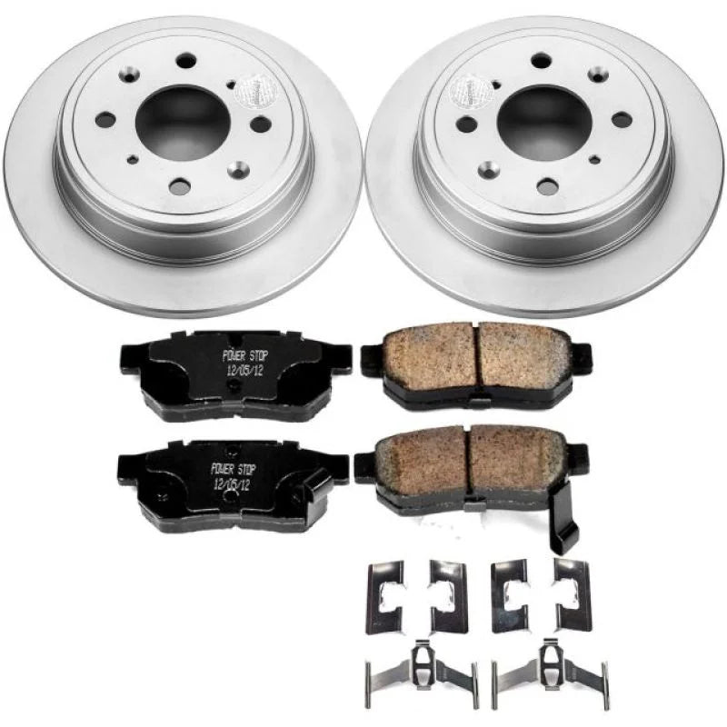 Power Stop 90-01 Acura Integra Rear Z17 Evolution Geomet Coated Brake Kit - Main Product View