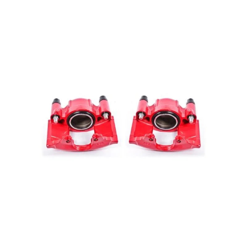 Power Stop 90-93 Cadillac Commercial Chassis Front Red Calipers w/o Brackets - Pair - Main Product View