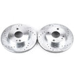 Load image into Gallery viewer, Power Stop 90-93 Mazda Miata Front Evolution Drilled &amp; Slotted Rotors - Pair - Main Product View