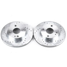 Load image into Gallery viewer, Power Stop 90-93 Mazda Miata Front Evolution Drilled &amp; Slotted Rotors - Pair - Main Product View