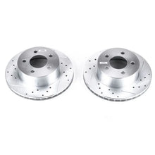 Load image into Gallery viewer, Power Stop 90-99 Jeep Cherokee Front Evolution Drilled &amp; Slotted Rotors - Pair - Main Product View