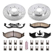 Load image into Gallery viewer, Power Stop 90-99 Jeep Cherokee Front Z36 Truck &amp; Tow Brake Kit - Main Product View