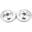 Load image into Gallery viewer, Power Stop 91-95 Toyota MR2 Front Evolution Drilled &amp; Slotted Rotors - Pair - Main Product View