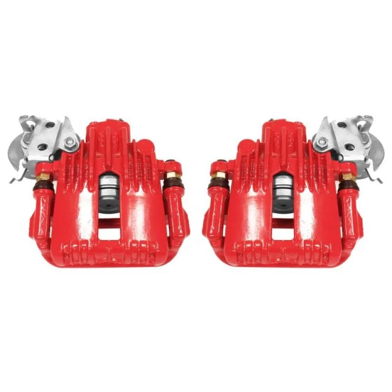 Power Stop 93-97 Chevrolet Camaro Rear Red Calipers w/Brackets - Pair - Main Product View