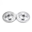 Load image into Gallery viewer, Power Stop 94-04 Ford Mustang Front Evolution Drilled &amp; Slotted Rotors - Pair - Main Product View