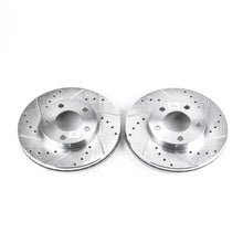 Load image into Gallery viewer, Power Stop 94-04 Ford Mustang Front Evolution Drilled &amp; Slotted Rotors - Pair - Main Product View