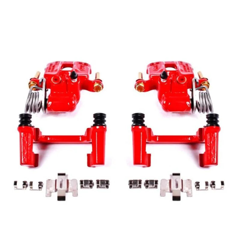 Power Stop 94-04 Ford Mustang Rear Red Calipers w/Brackets - Pair - Main Product View