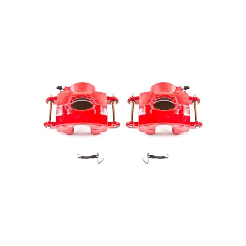 Power Stop 94-96 Chevrolet Impala Front Red Calipers w/o Brackets - Pair - Main Product View