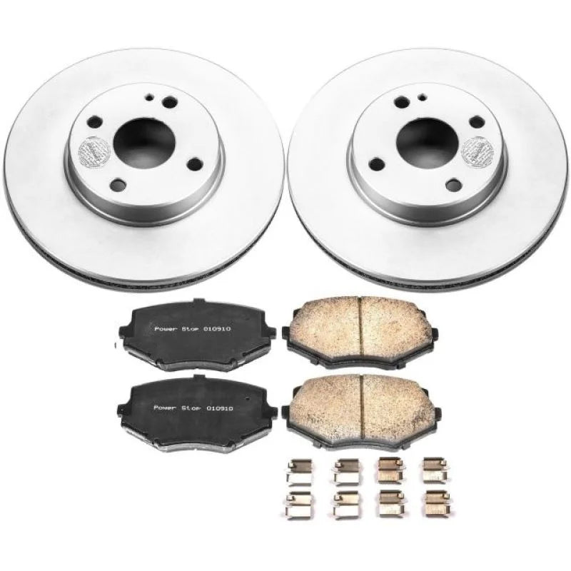 Power Stop 94-97 Mazda Miata Front Z17 Evolution Geomet Coated Brake Kit - Main Product View