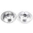 Load image into Gallery viewer, Power Stop 94-98 Nissan 240SX Rear Evolution Drilled &amp; Slotted Rotors - Pair - Main Product View