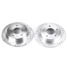 Load image into Gallery viewer, Power Stop 94-98 Nissan 240SX Rear Evolution Drilled &amp; Slotted Rotors - Pair - Main Product View